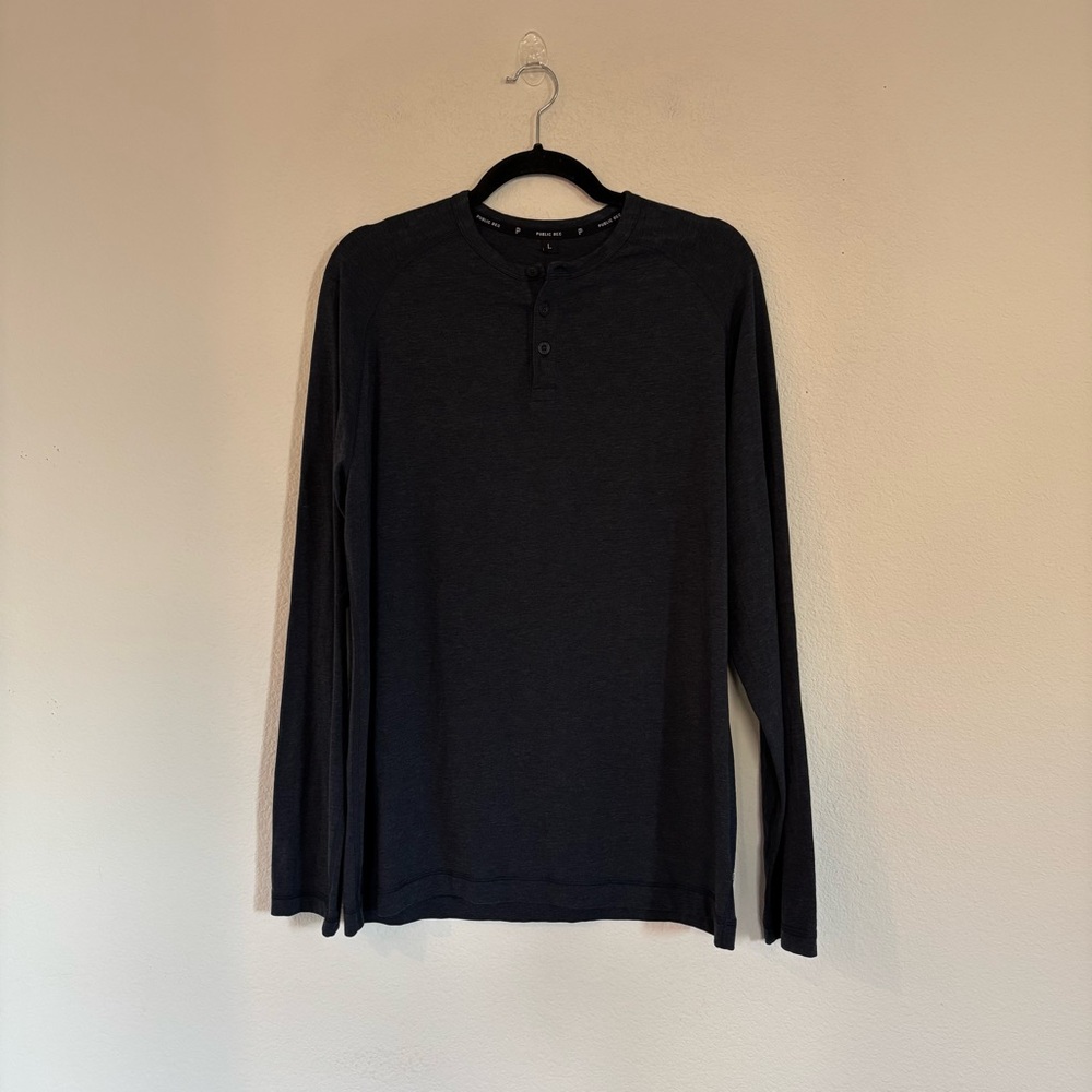Public Rec Mens Go To Long Sleeve Henley Shirt
